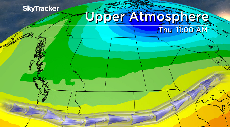 An upper trough keeps conditions cool for the rest of the week.