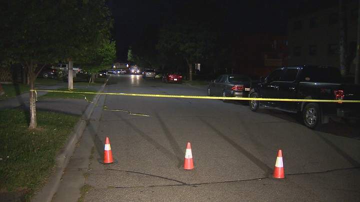 Durham Regional police are investigating after a man was found with a gun shot wound to his neck. 