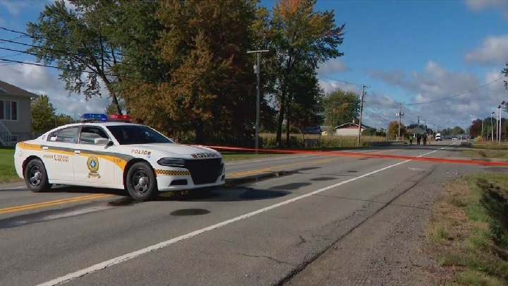 A 52-year-old man walking along a country road in Louiseville, Que., was struck and killed after a police intervention.