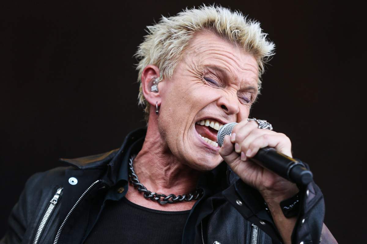 Billy Idol performs at Outside Lands Music Festival at Golden Gate Park in San Francisco, Calif.