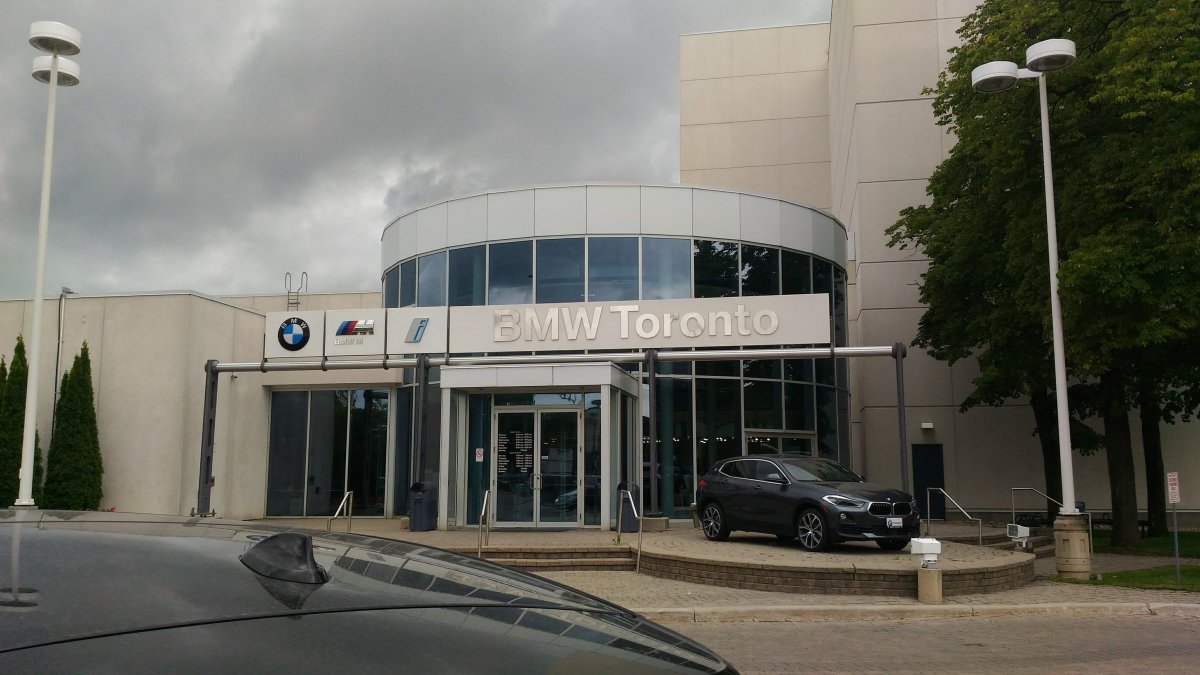 BMW dealership on Sunlight Park Road.