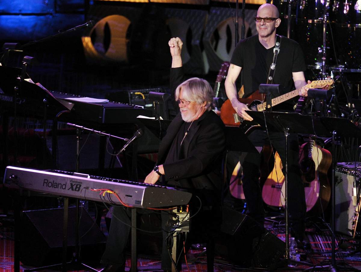 Inductee Bob Seger performs at the 2012 Songwriters Hall of Fame induction and awards gala on June 14, 2012, in New York.