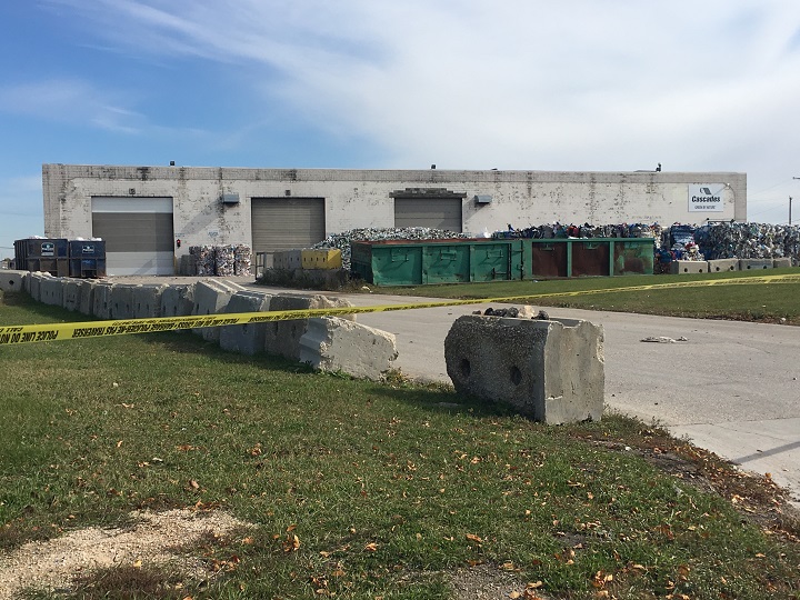 Police are investigating after a woman's body was found at a recycling depot in Winnipeg.