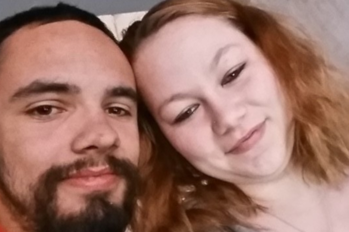 Bradley Jackson with his girlfriend Donna-Joe Smith.