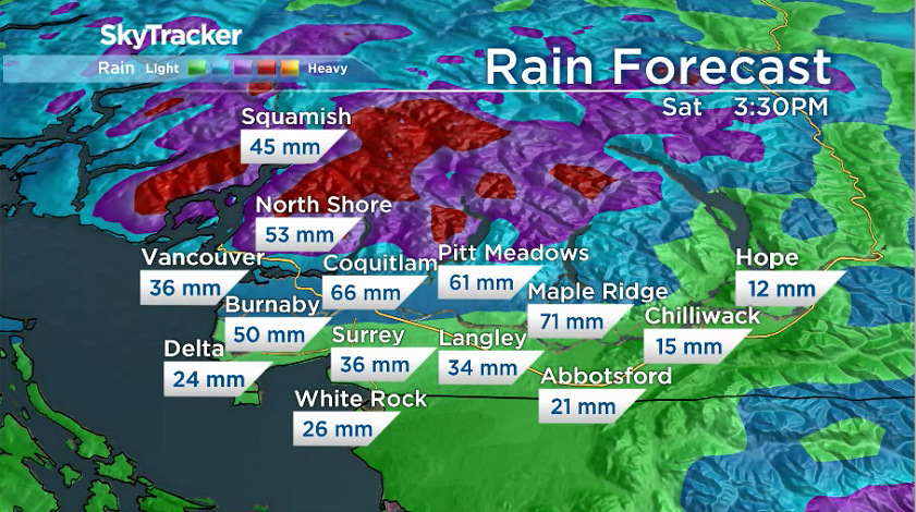 Second Wave Of Season’s First Big Storm About To Hit B.C.’s South Coast ...