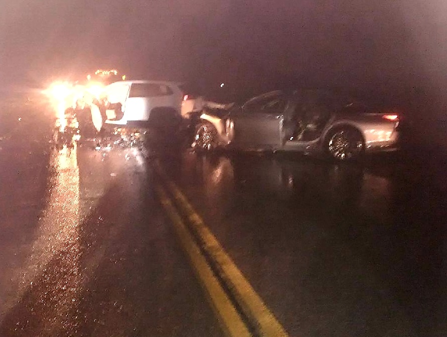Wellington County OPP say two drivers had to be pulled from fiery crash in Erin on Tuesday night.