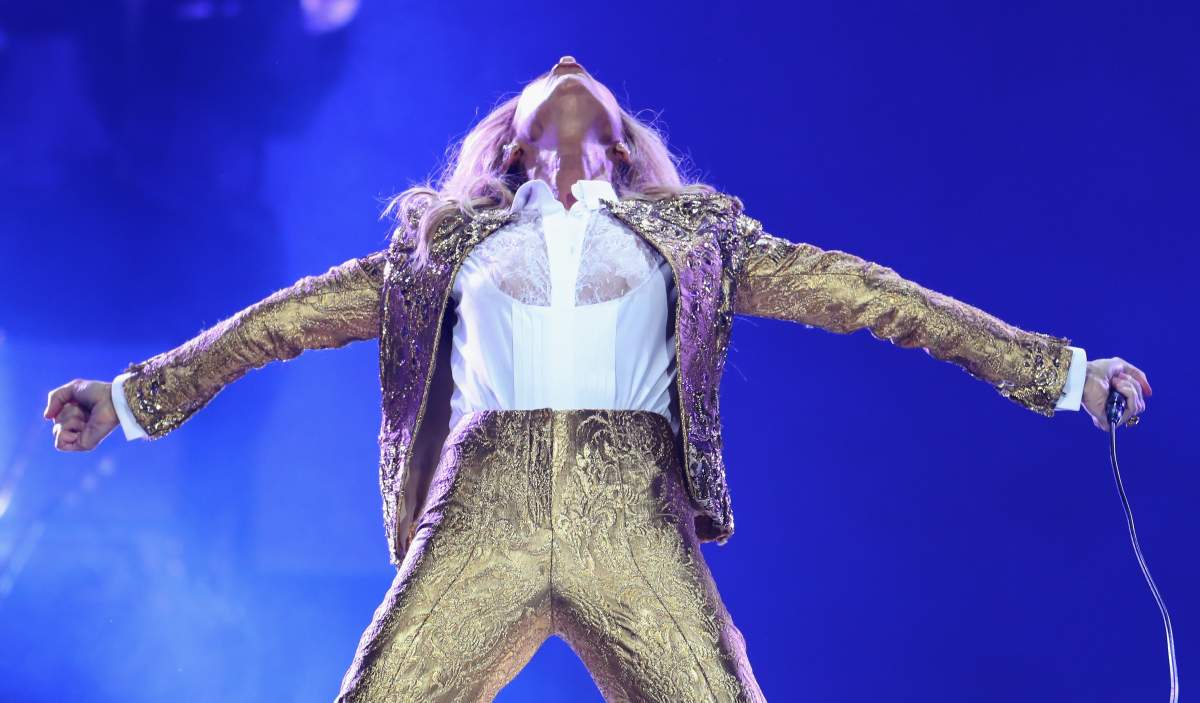 Celine Dion performs at Qudos Bank Arena on July 27, 2018, in Sydney, Australia.