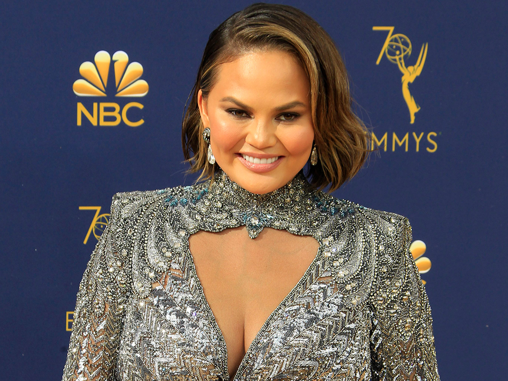 Chrissy Teigen at the 70th annual Primetime Emmy Awards ceremony held at the Microsoft Theater in Los Angeles.