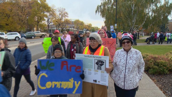 Dozens of people took to the streets in Lethbridge Wednesday for the annual Citizen Walk About.