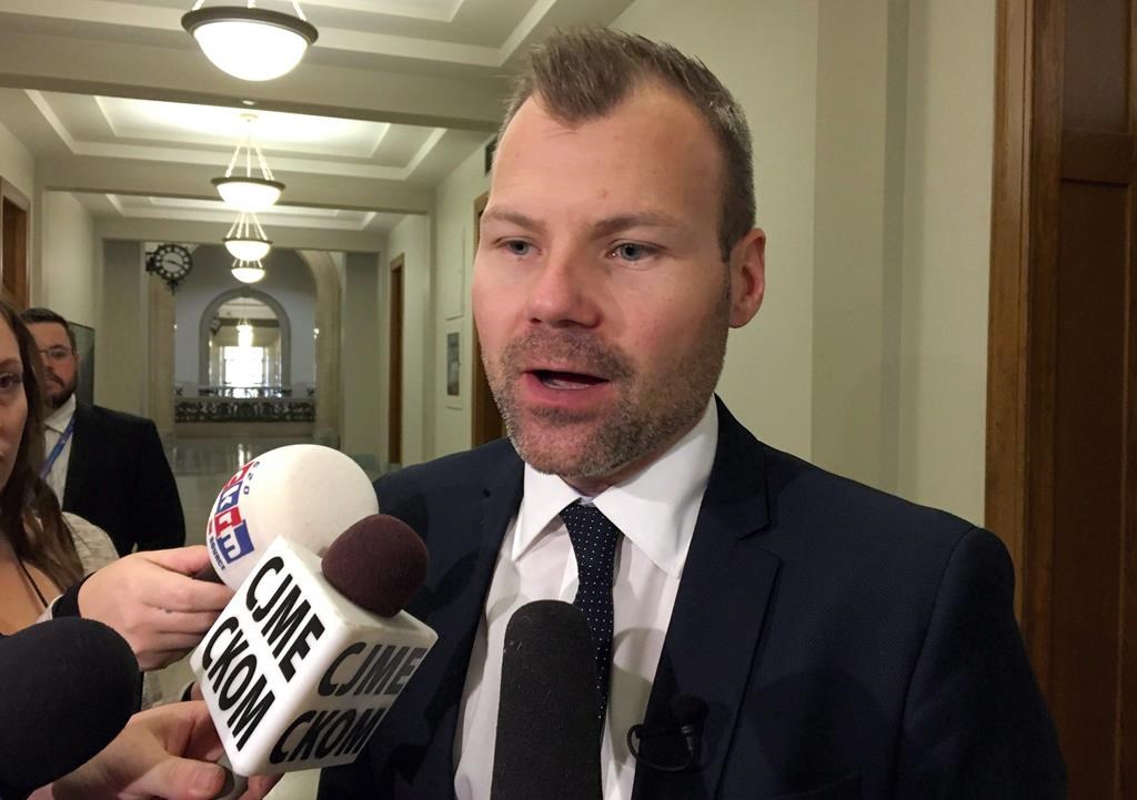 Saskatchewan education minister Dustin Duncan and the provincial government say they are suspending Planned Parenthood from presenting in schools. THE CANADIAN PRESS/Jennifer Graham.