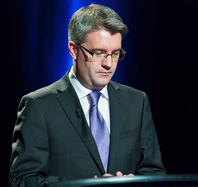 People’s Alliance Leader Kris Austin participates in the CBC televised debate of the provincial election in Riverview, N.B. on Wednesday. September 12, 2018.