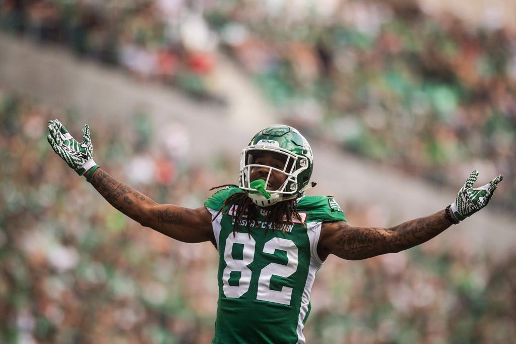 The Saskatchewan Roughriders head coach/GM said Thursday receiver Naaman Roosevelt (knee) won't play Sunday afternoon in Montreal versus the Alouettes.