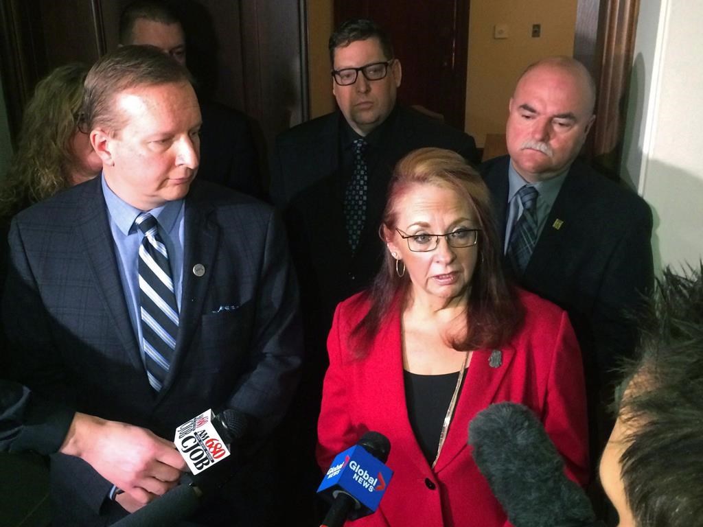 Manitoba Government and General Employees’ Union president Michelle Gawronsky.