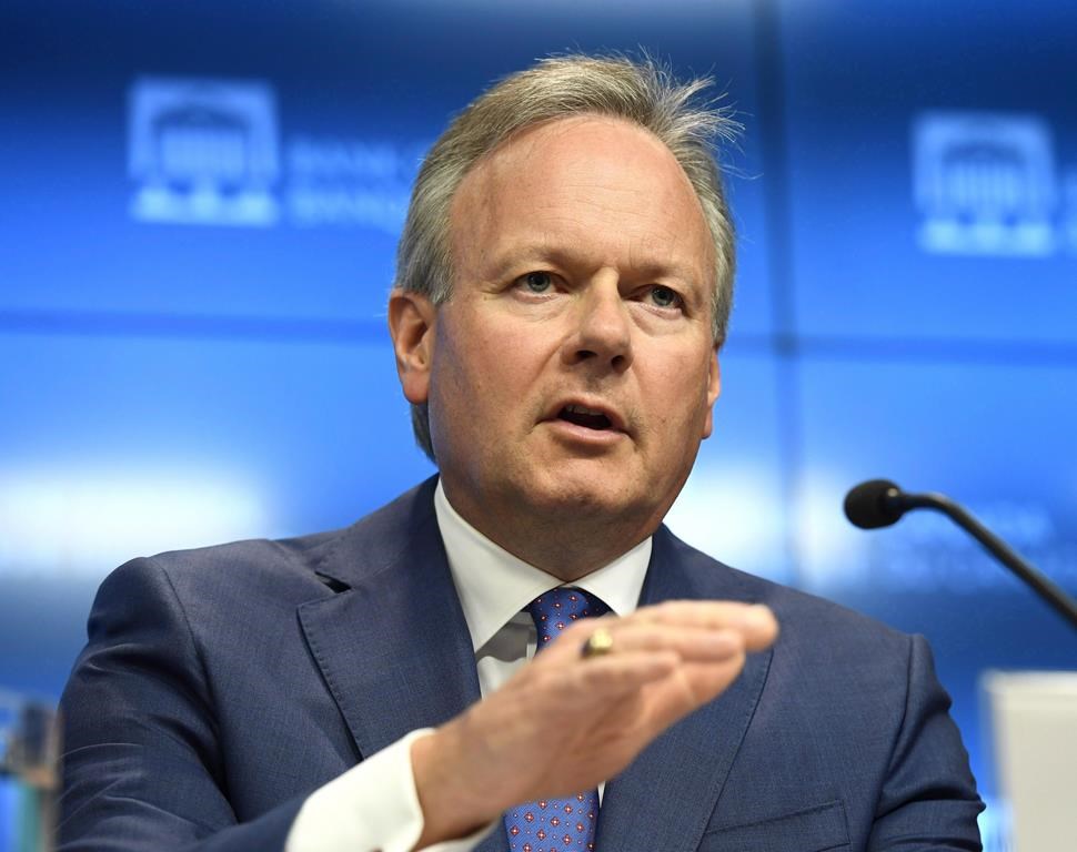 Governor of the Bank of Canada Stephen Poloz speaks during an interest rate announcement at the Bank of Canada in Ottawa on Wednesday, July 11, 2018. Disruptive technologies are making it harder to determine whether, and how quickly, to raise interest rates, Poloz said in a speech Thursday.THE CANADIAN PRESS/Justin Tang.