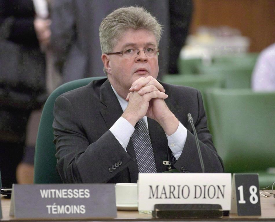 Public sector integrity commissioner Mario Dion is shown in Ottawa on December 13, 2011.