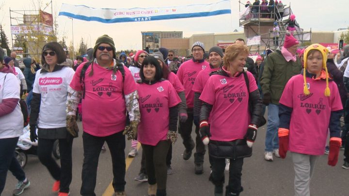 Lorrie Peers, in leopard gloves, is a four-year breast cancer survivor who was misdiagnosed at the start.