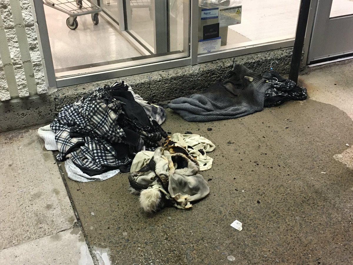 Fire crews responded to the Winners clothing store on Portland Street in Dartmouth Thursday evening after an article of clothing was set on fire. 