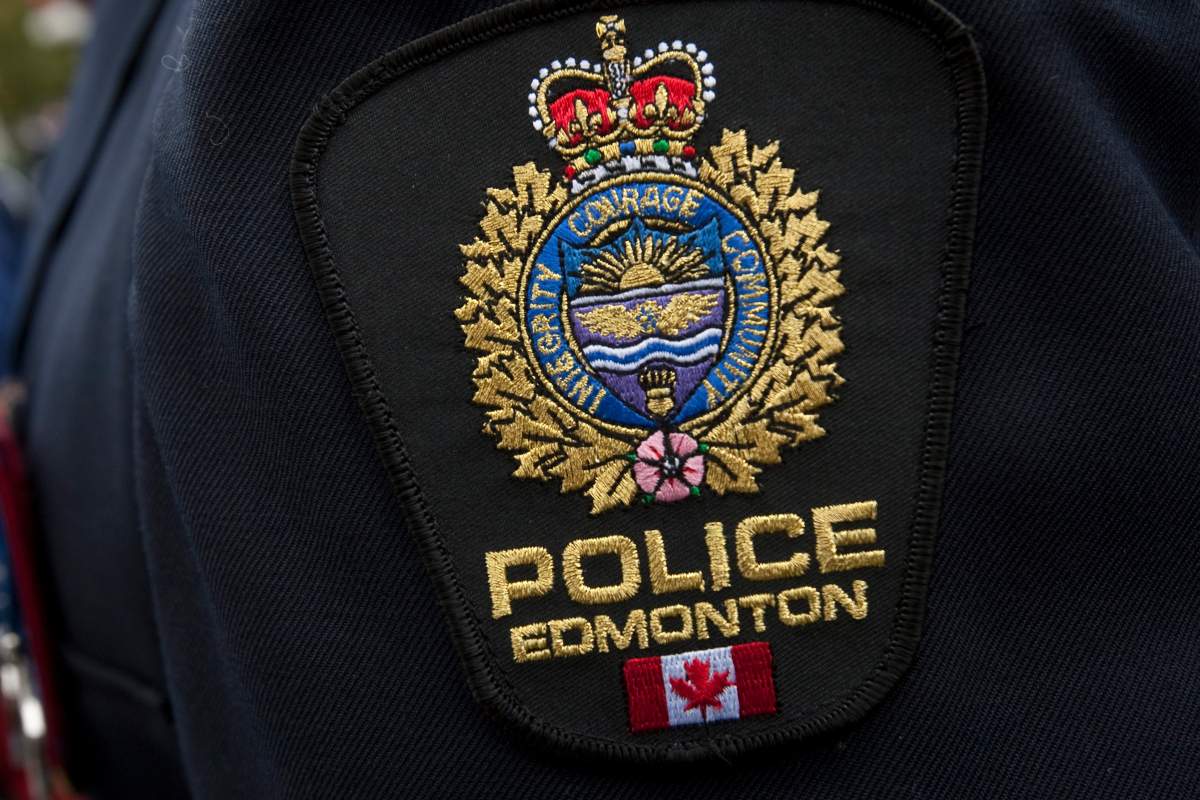 FILE: Edmonton Police badge is seen during a police memorial parade in Ottawa Sunday September 26, 2010.