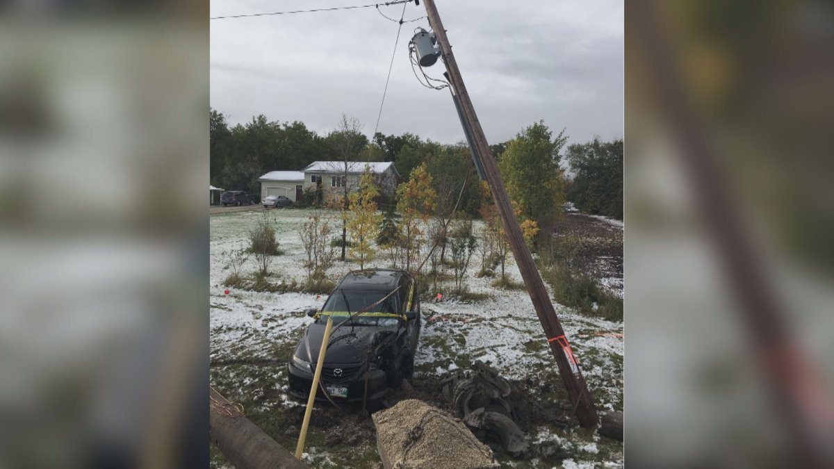 Manitoba Hydro is warning people to stay away from downed power lines. 