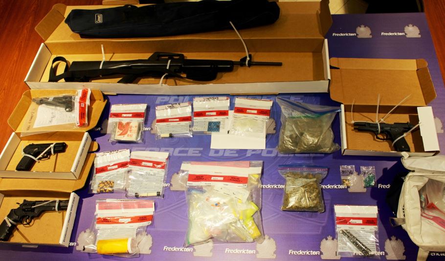 Charges laid after drugs, firearms seized during traffic stop in Fredericton - image
