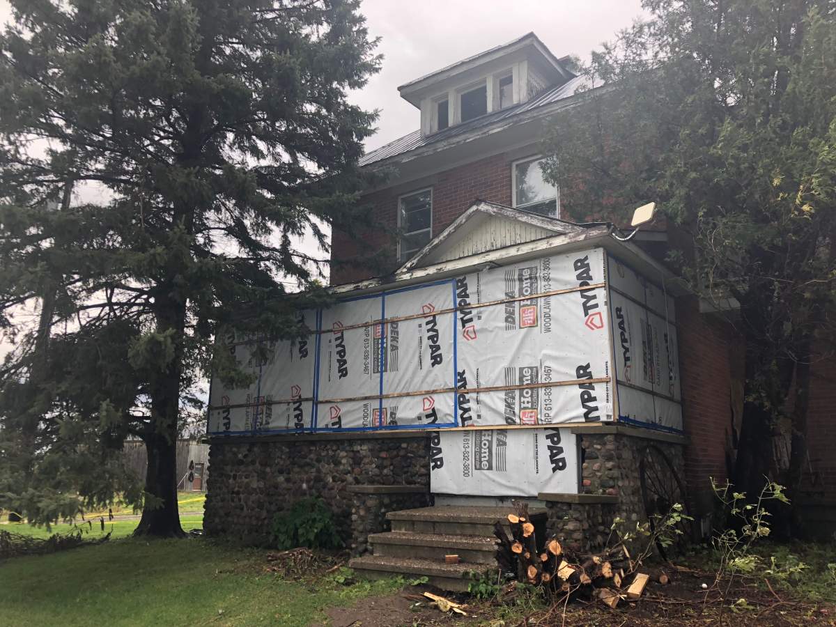 The 265 km/h winds that hit the rural Ottawa community of Kilburn on Sept. 21 shattered the front porch of Chris and Katrina Anderson’s home.