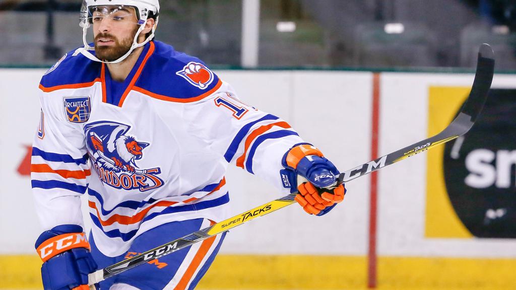 Oilers prospect Joseph Gambardella played his first full season of pro last year with Bakersfield.