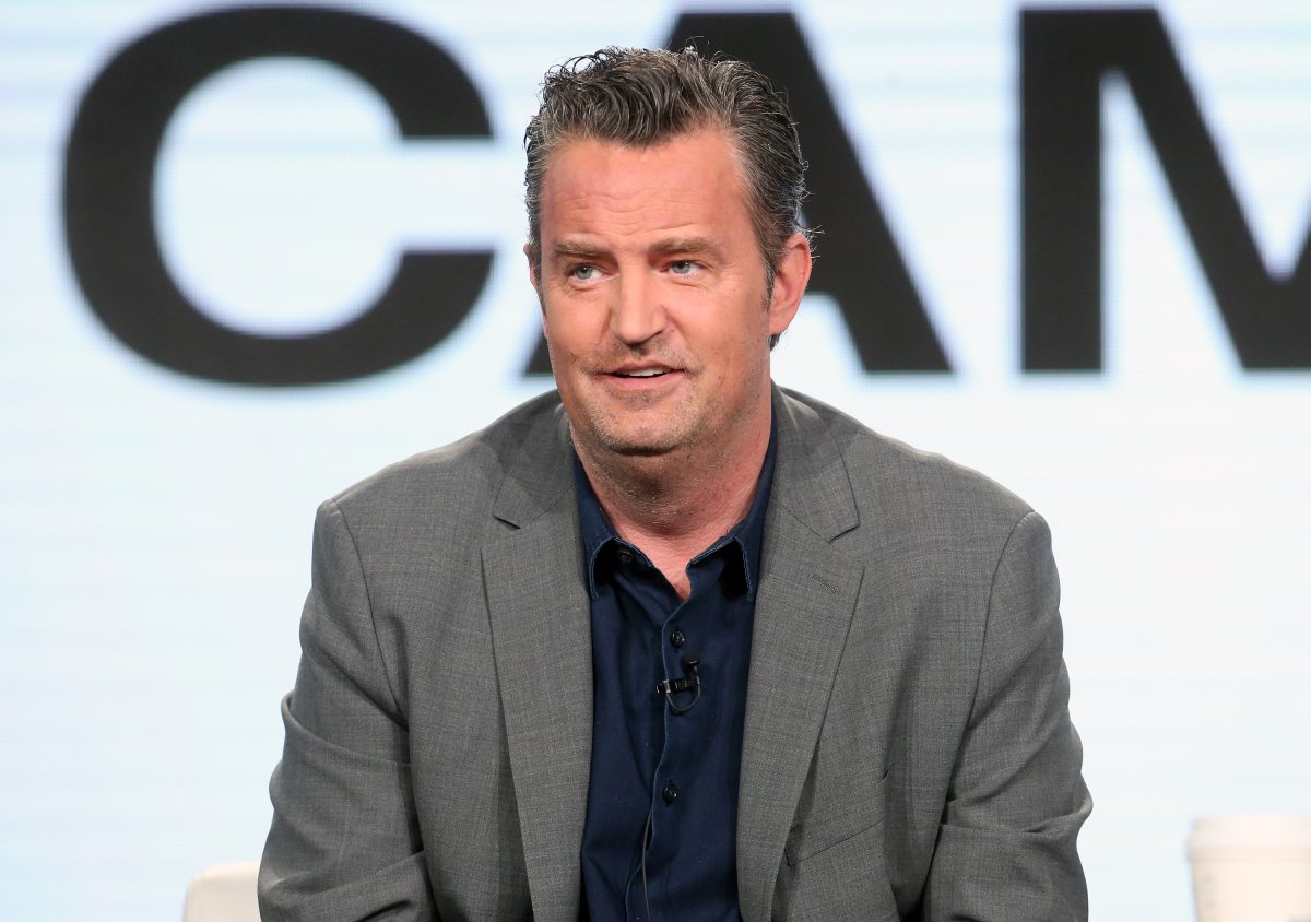 Actor Matthew Perry speaks onstage during the REELZChannel portion of the 2017 Winter Television Critics Association Press Tour at the Langham Hotel on Jan. 13, 2017 in Pasadena, Calif.