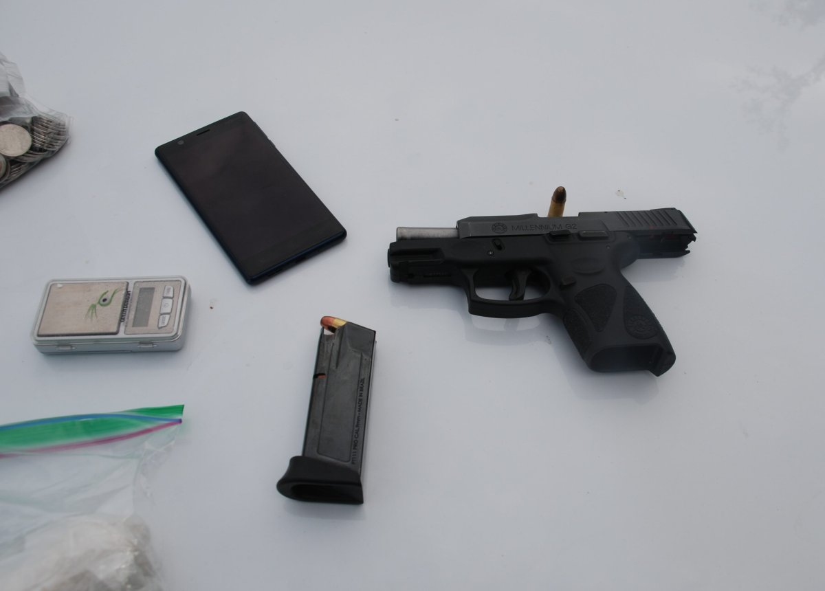 OPP seized drugs and a handgun in an arrest made in Cobourg on Thursday.