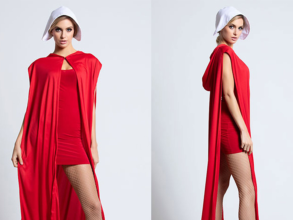 Retailer Yandy modelled their ‘Brave Red Maiden’ costume after the red cape and gown worn in show 'The Handmaid's Tale.'.