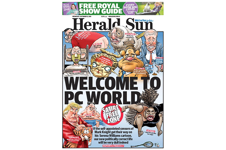 Newspaper defends ‘racist’ Serena Williams cartoon: ‘The world has just gone crazy’ - image