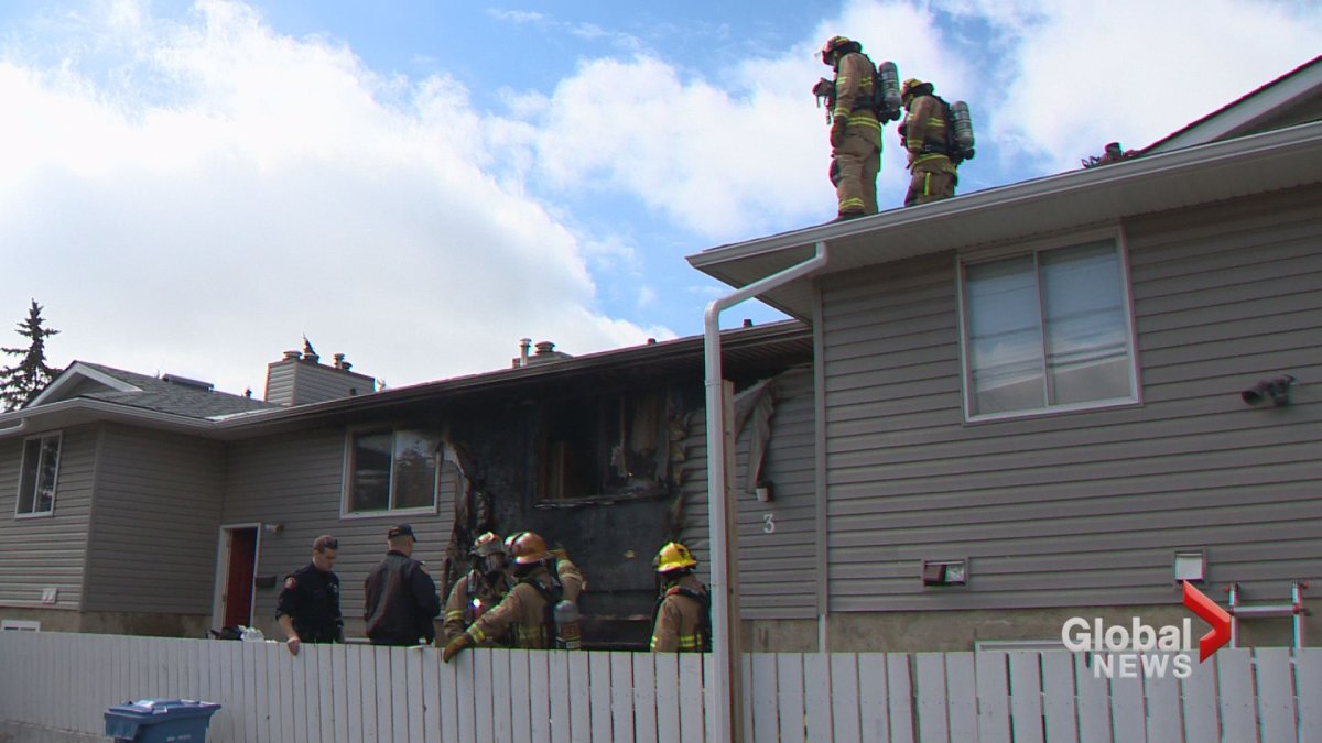 A family of six were displaced from their home after a fire in Calgary on Monday. 