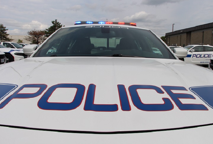 Peel Regional Police say a woman was struck by a vehicle in Mississauga on Thursday afternoon.