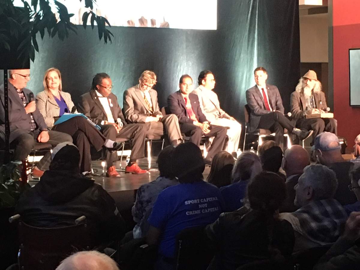 Tuesday's mayoral forum focused on downtown.