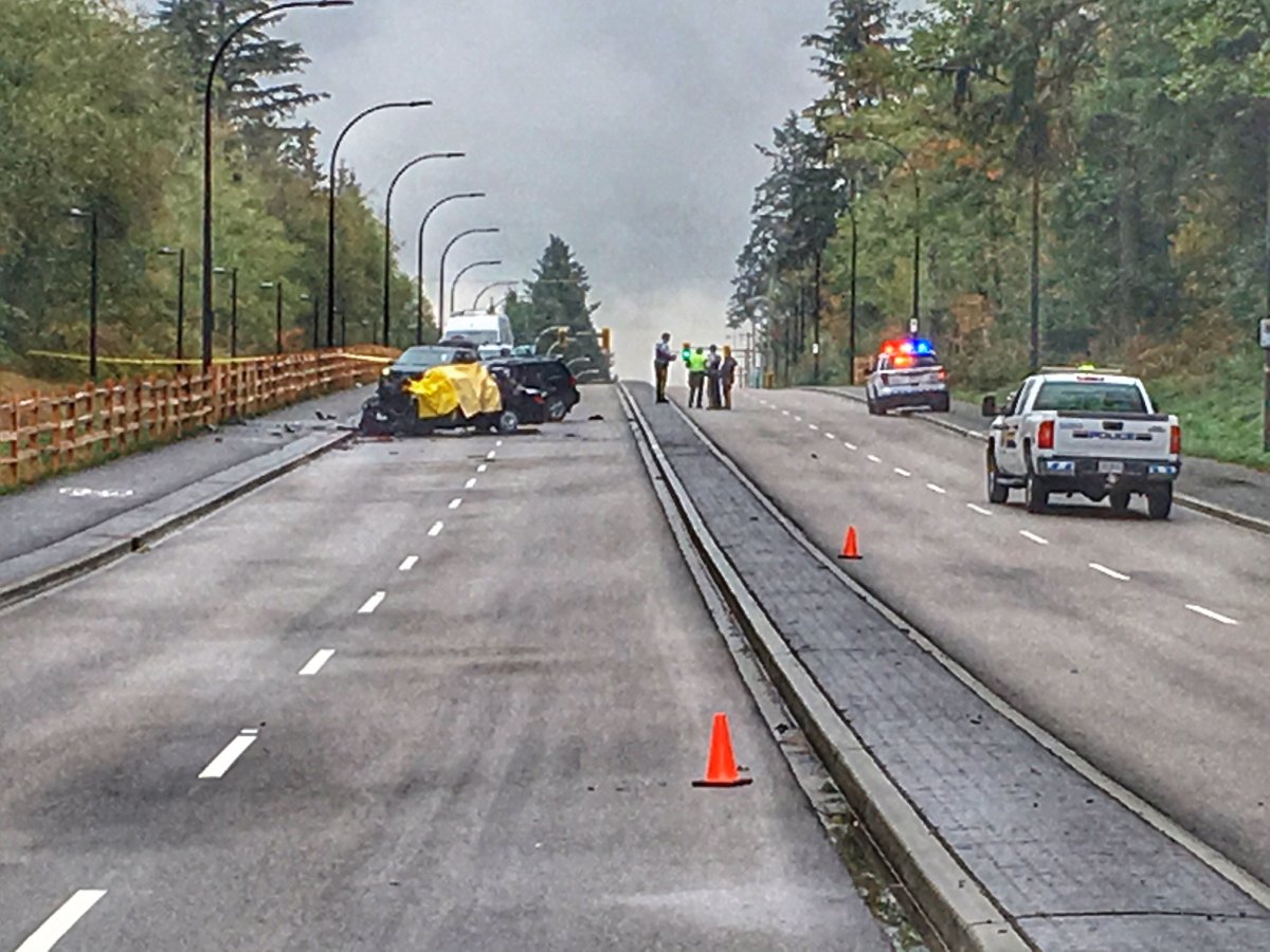 One person has died in a serious car crash in Surrey on Saturday. 