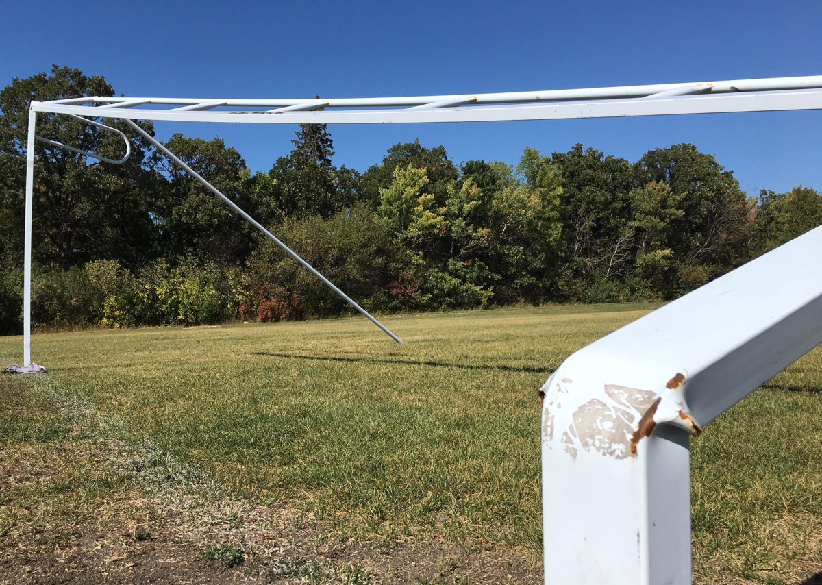 The goalposts at Vincent Massey were vandalized, causing about $4,000 damage.