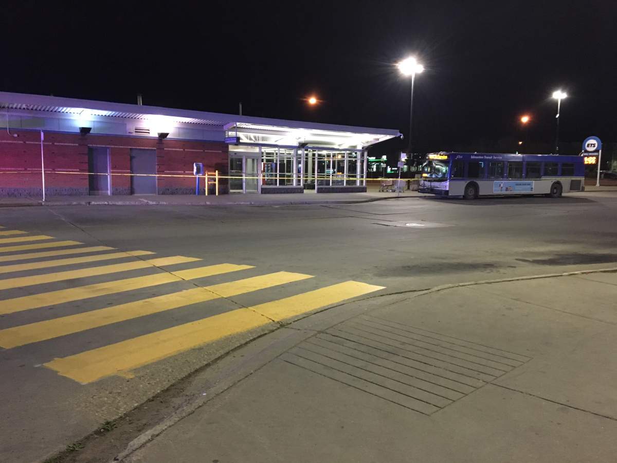 Edmonton police officers were called to the Mill Woods Transit Centre just before 4 a.m. Wednesday. September 26, 2018.