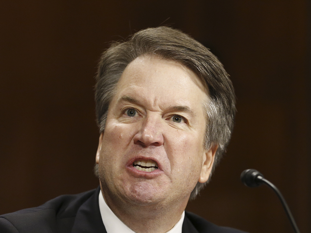 Supreme Court nominee Judge Brett Kavanaugh speaks at the Senate Judiciary Committee hearing on  Sept. 27, 2018.  