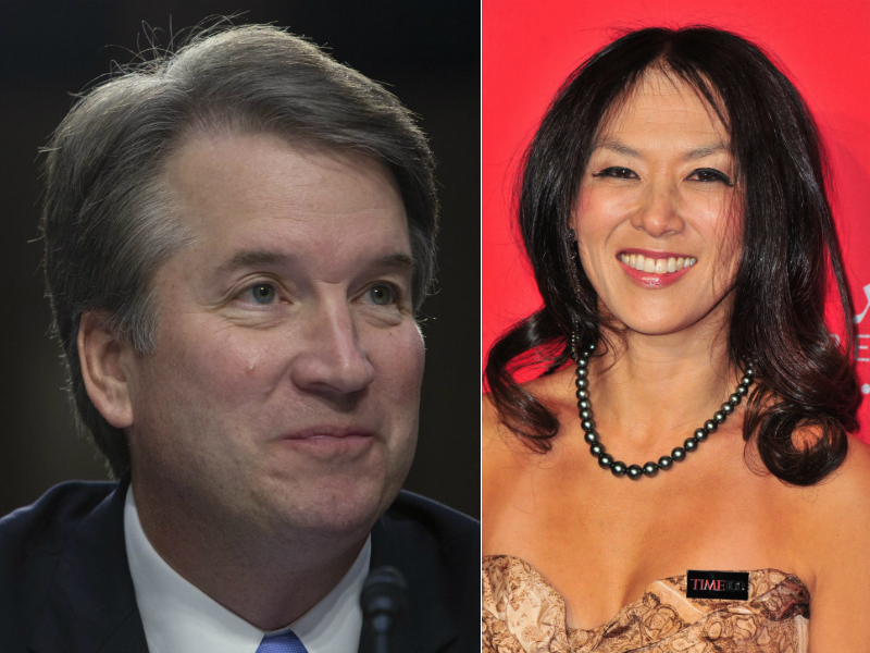 At left, Brett Kavanaugh. At right, Amy Chua.
