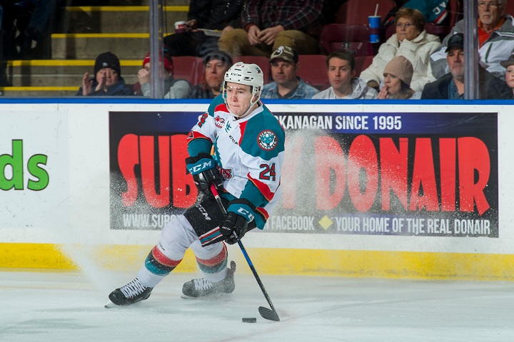 Kyle Topping was offered a free-agent tryout by San Jose after being passed over in this year’s NHL entry draft.