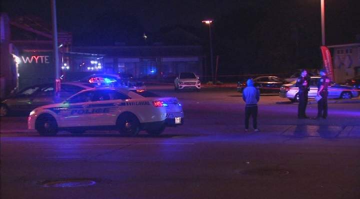 Laval police are investigating after a drive-by shooting outside bar Wyte overnight. Sunday, Sept. 23, 2018.