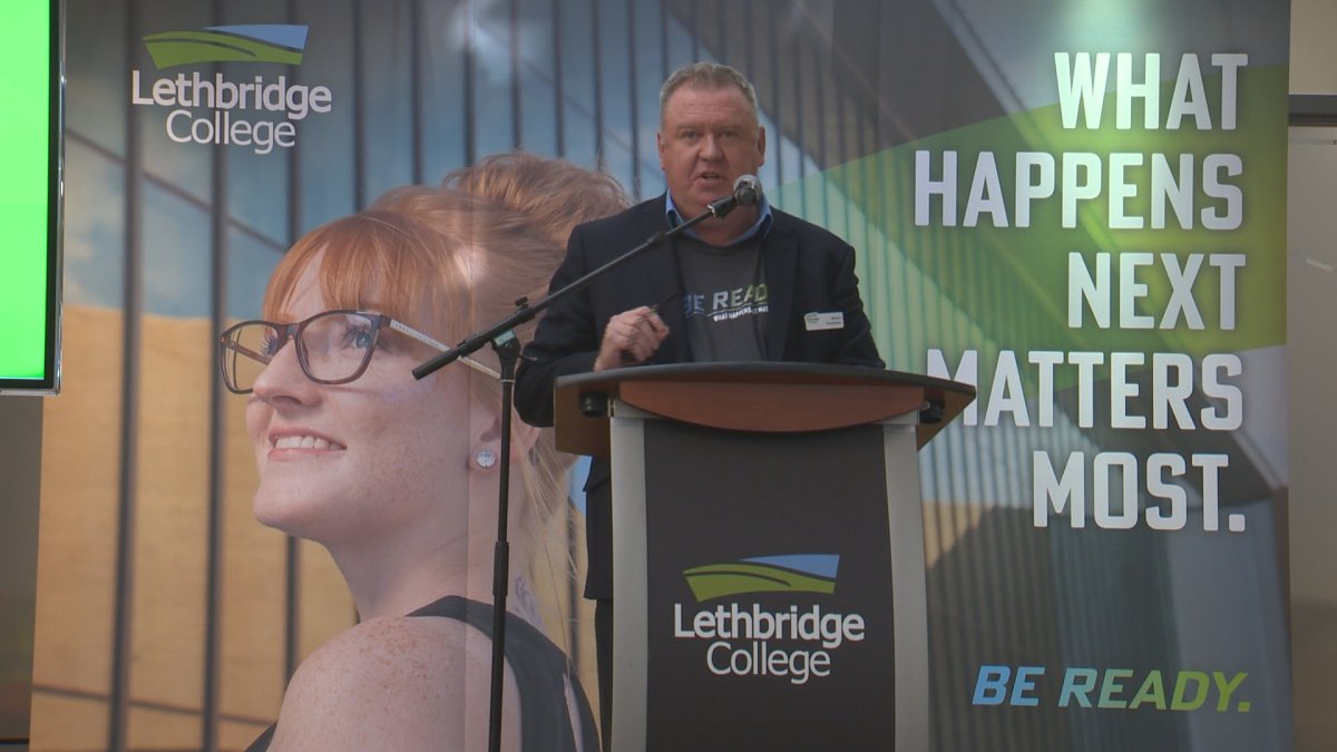 Lethbridge College staff speak on the unveiling of he new schools new brand.