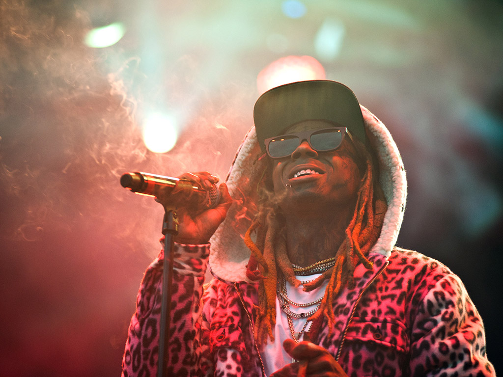Lil Wayne performs on day one of the 2018 Bumbershoot Festival at Seattle Center on August 31, 2018.
