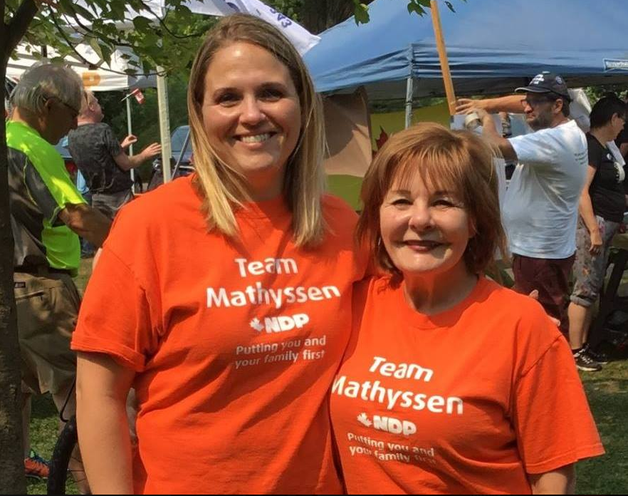 Lindsay Mathyssen (left) and Irene Mathyssen (right).