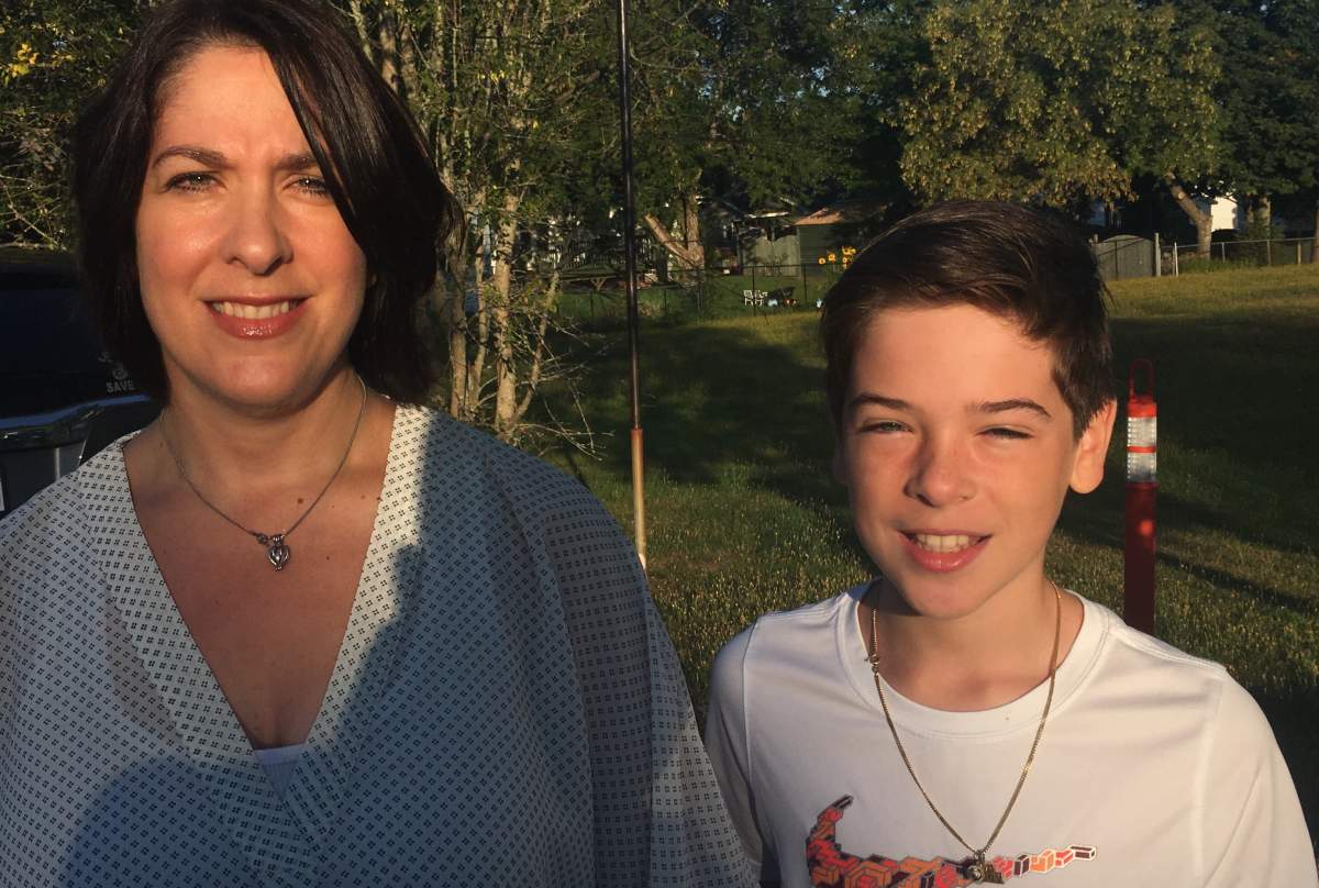 Melissa Cormier and her son Dante pose in this file photo