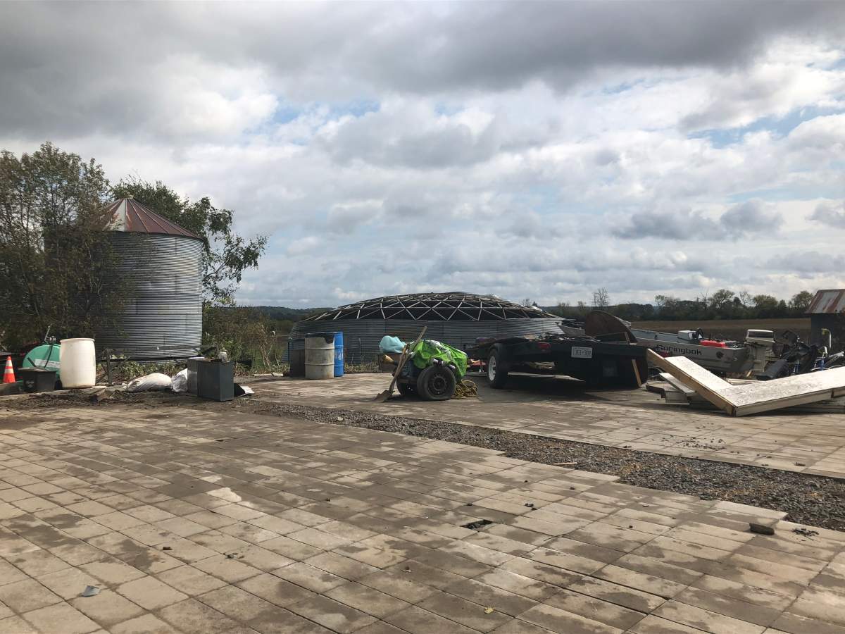The powerful tornado that ripped through Kinburn in west Ottawa on Friday, Sept. 21 lifted the Anderson family’s large metal shed off its foundation and dumped it nearly 100 metres away. The crumpled bin is a write-off and has to be disassembled, the Andersons say.