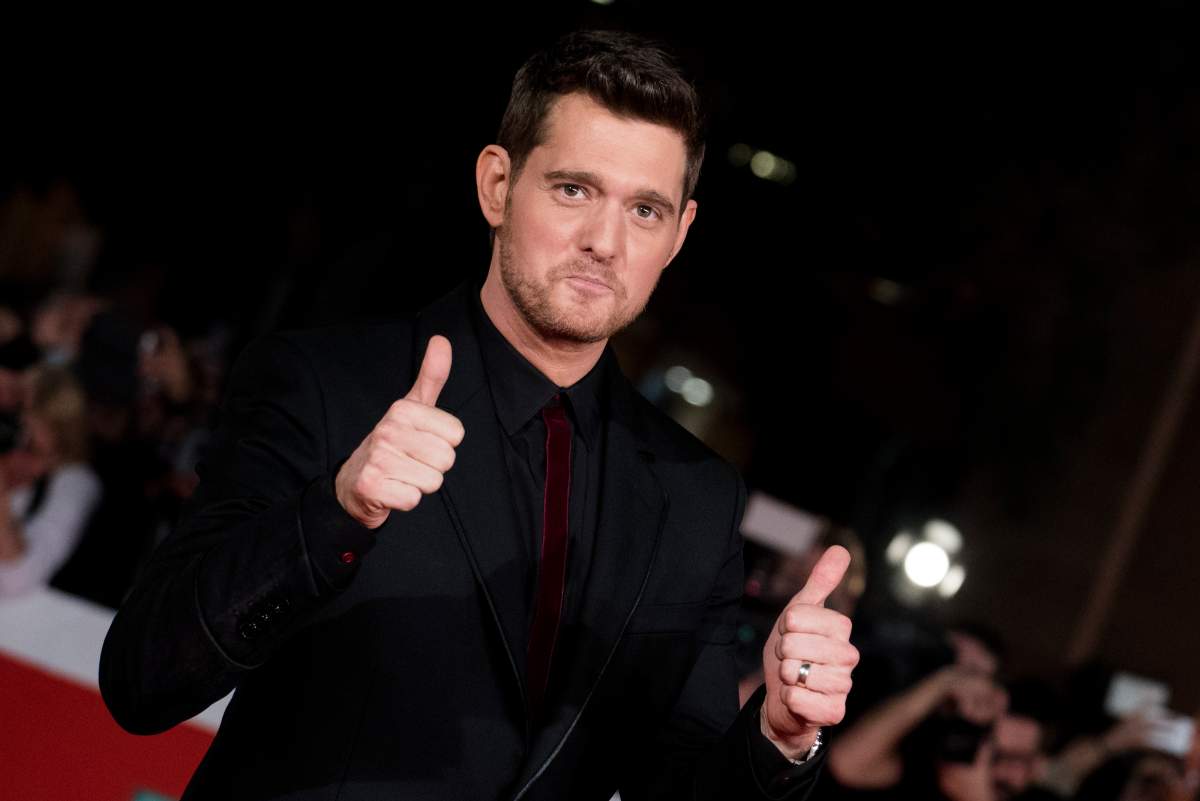 Michael Bublé during a red carpet for ‘Tour Stop 148’ during the 11th Rome Film Festival at Auditorium Parco Della Musica on Oct. 14, 2016, in Rome, Italy.