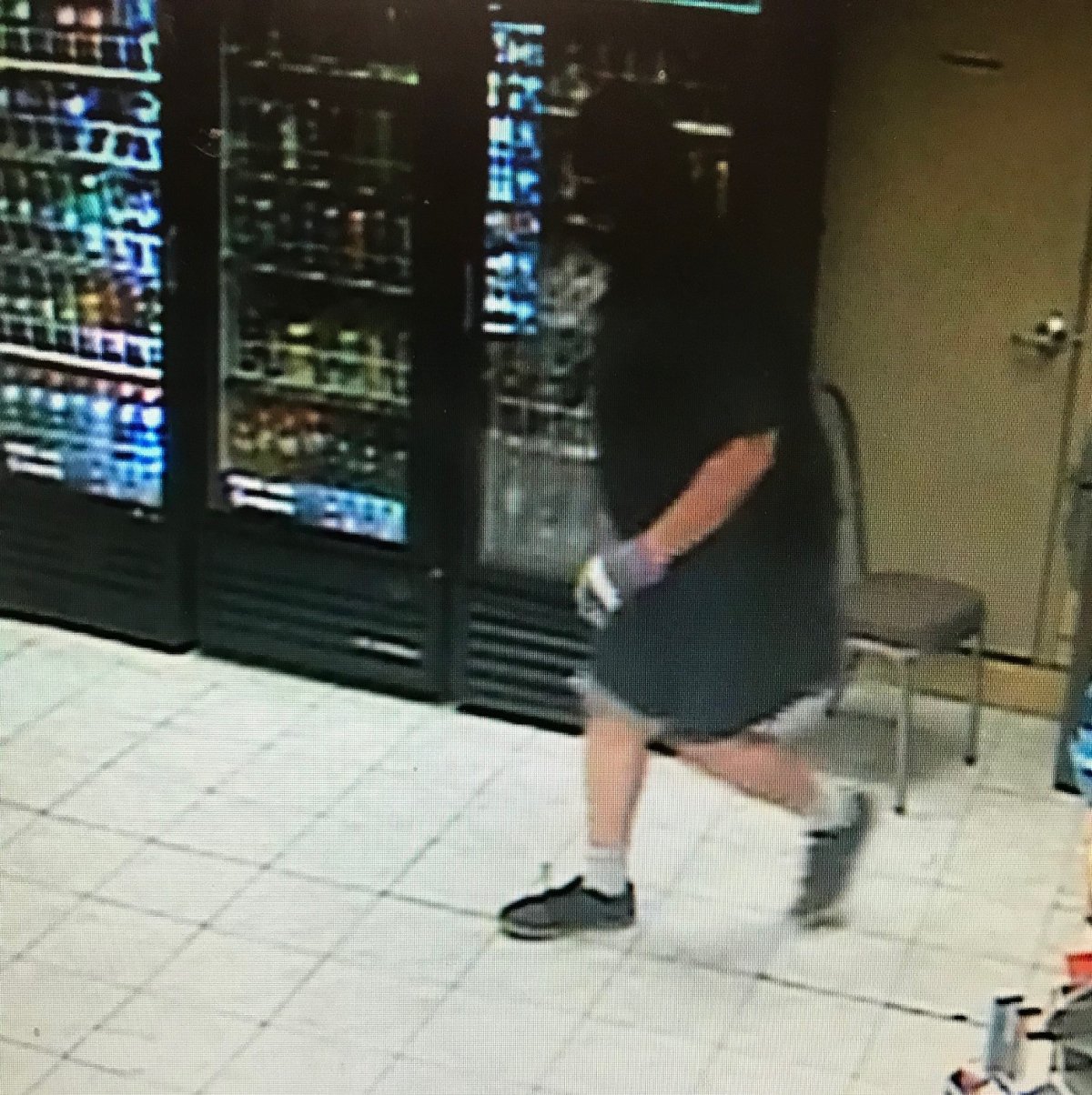 Police are searching for a suspect after money and lottery tickets were stolen from a gas station in Midhurst. 