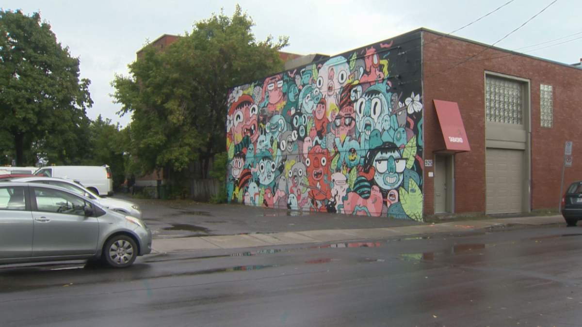 This mural on Hickson Street has pitted supporters and detractors on two sides of the same wall.