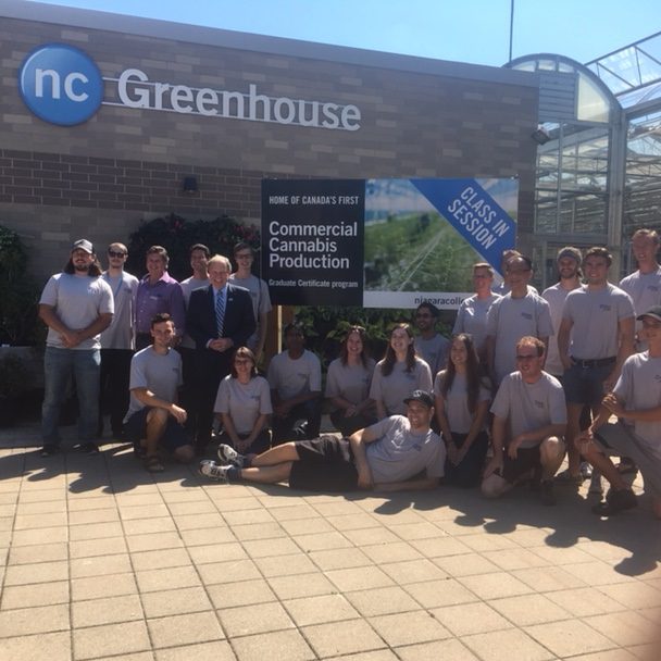 24 Niagara College students make up Canada's first Commercial Cannabis Production program. 