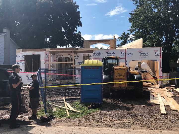 A worker was injured after a home under construction partially collapsed in Oakville on Sept. 26, 2018.